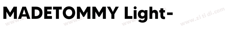 MADETOMMY Light字体转换